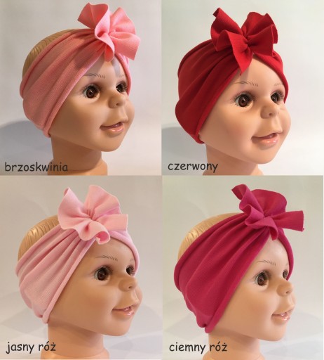 Turban čelenka pre dievčatá, mix farieb