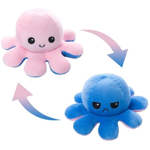 Octopussy Mascot 2v1 OBOJSTRANNÝ PLYŠOVÝ 20CM PLYŠOVÝ MEDVEĎ