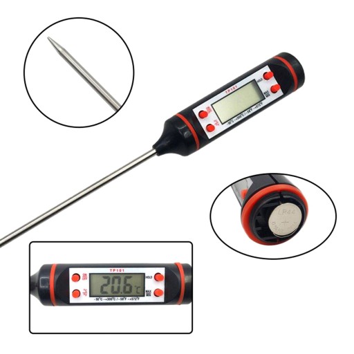 KUCHYŇSKÝ TEPLOMER DIGITÁLNY KOLÍK LCD ELEKTRONICKÁ SONDA NA MÄSO AG254B