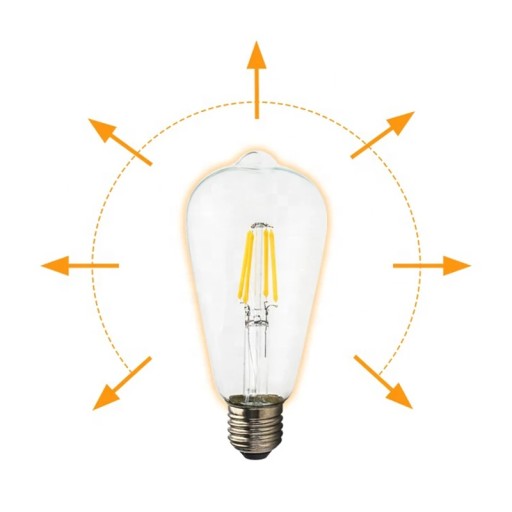 LED ŽIAROVKA ST64 12W E27 FILAMENT EDISON RETRO DEKORATÍVNA 4000K