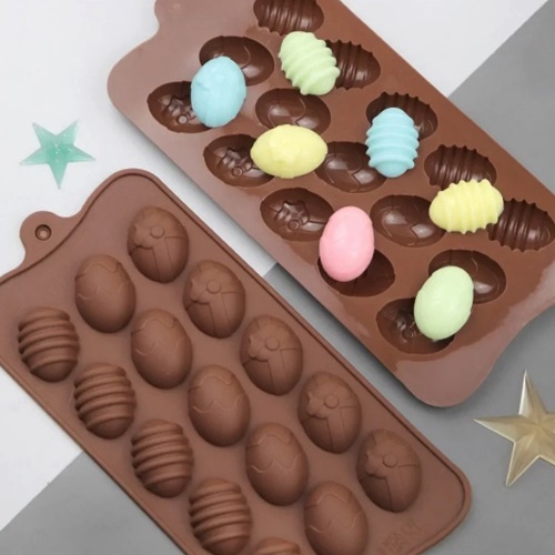 SILIKÓNOVÝ MOL NA COOKIES ČOKOLÁDOVÉ PRALINE VAJCIA VAJCIA VEĽKONOČNÁ VEĽKONOČNÁ MIX