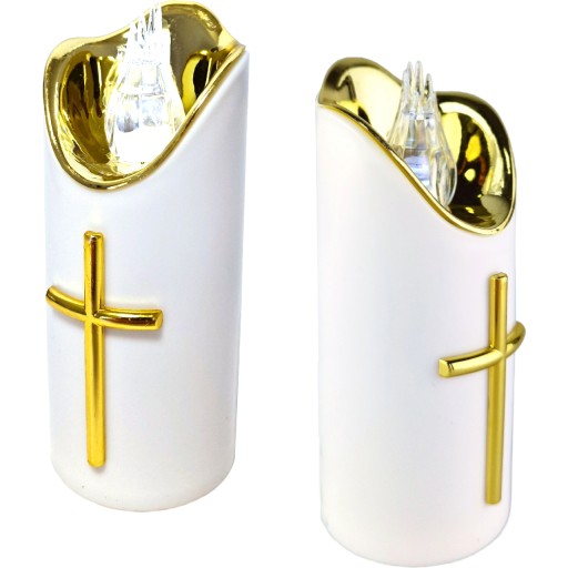 VEĽKÁ LED VLOŽKA DO SVIEČKY NA NAPÁJANIE BATÉRIOU 12,5cm PRE GRANES VLOŽKY DO SVIEČKY