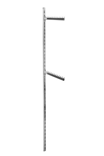 VEŠIAK UHOLNÝ, KOĽBY, 40cm, CHROM, UNIVERZÁLNA LIŠTA