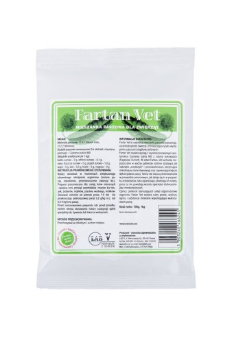 Kŕmna zmes pre hospodárske zvieratá LAB-V Fartan Vet – 100g