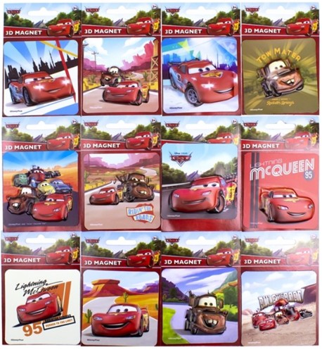 3D DISNEY CARS ZIGZAK MCQUEEN MAGNET NA CHLADNIČKU