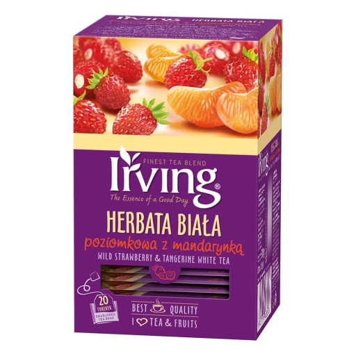 IRVING Jahodový biely čaj Mandarínka 20 Torebe