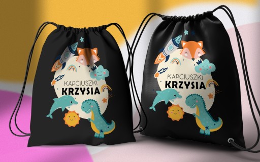 Taška do škôlky, školy, škôlky, batoh na topánky S MENOM DIEŤAŤA