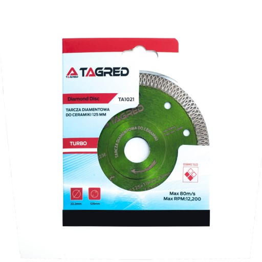 DIAMANTOVÝ DISK NA KERAMICKÝ hrnčiarsky kameň 125MM