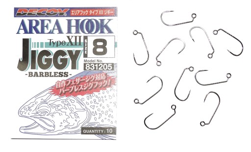 Decoy Area háčik Typ XII Jiggy Barbless #8 / 10ks