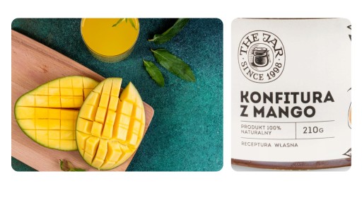 Mangový džem 210g THE JAR 61% trstinový mango
