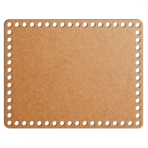 šedý základný košík dno 22x28cm HDF obdĺžnik