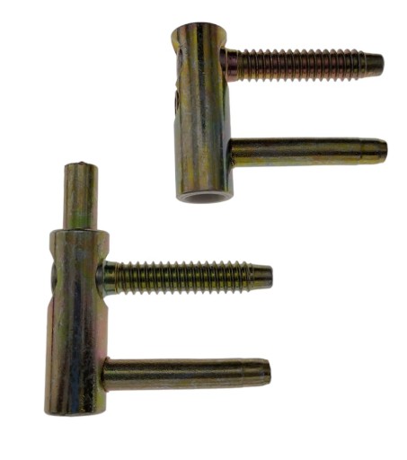 Nastaviteľný dvojdielny skrutkovací pánt, priemer 14mm, zlatý