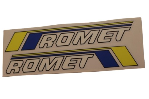 NÁLEPKY ROMET NÁLEPKA ROMETA OGAR 200 205 MOTOROVÝ BICYKEL NA NÁDRŽ 2 KS