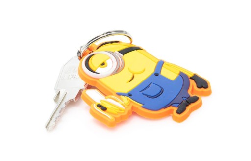 Minions Stuart Banana - gumená kľúčenka