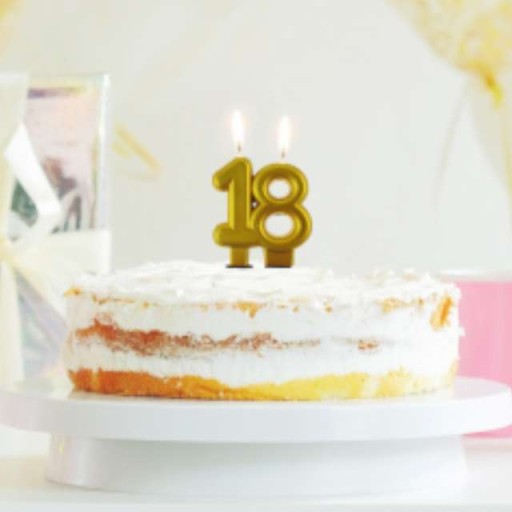 TORTA SVIEČKA ČÍSLO 18 narodeniny OSEMNÁSŤ
