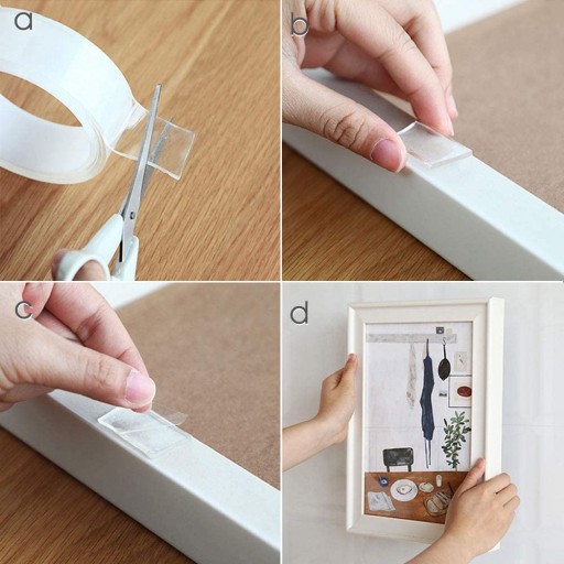 Nano Grip obojstranná páska 5 m x 2 cm široká Spoľahlivá opakovane použiteľná