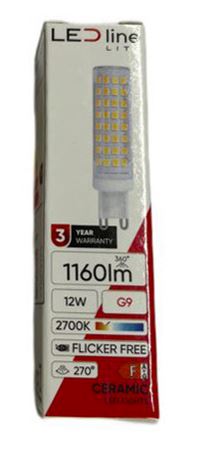 LEDline G9 12W 1160lm teplá VÝKONNÁ LED žiarovka