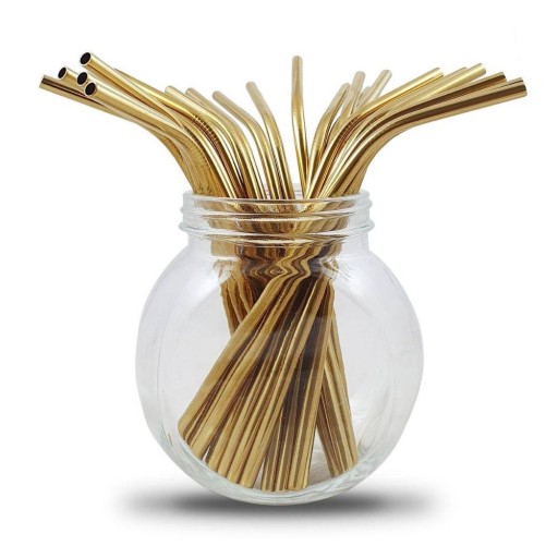 Bambaw opakovane použiteľná slamka z nehrdzavejúcej ocele, 1 kus