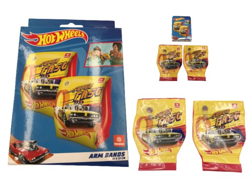 Náramky na plávanie 15x23 cm Mondo Hot Wheel