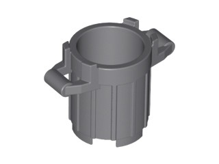 LEGO 92926 KOŠÍK VEDRO tmavosivá NOVINKA (2g)