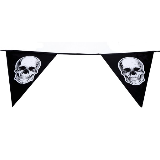Halloween girlanda banner lebka visiace vlajky
