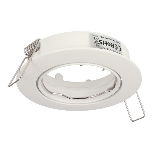 SADA NASTAVITEĽNÝCH okrúhlych HALOGÉNOVÝCH LAMPY, BIELE EDO + LED ŽIAROVKA
