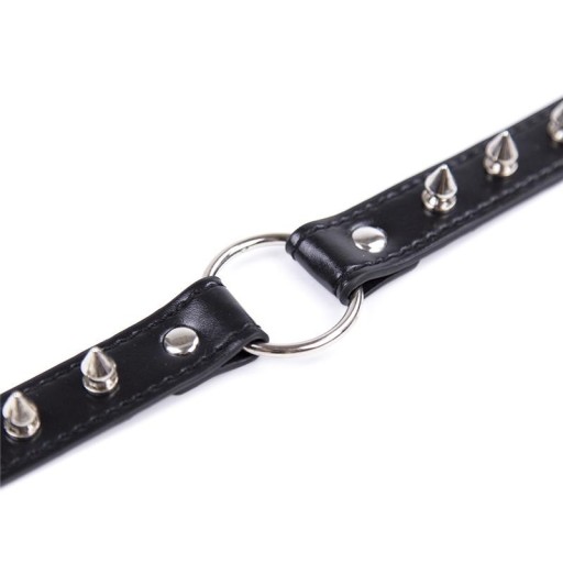 Choker s cvočkami, golier s krúžkom