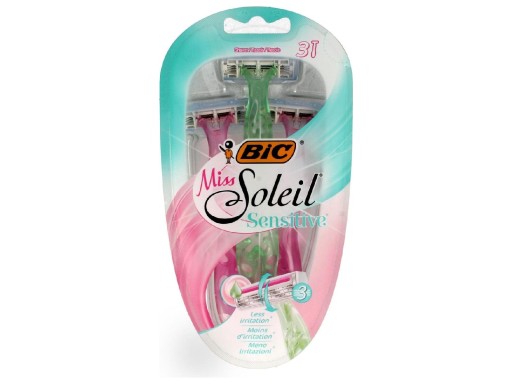 Holiaci strojček Bic Miss Soleil 3 Sensitive 1 balenie - 3 ks