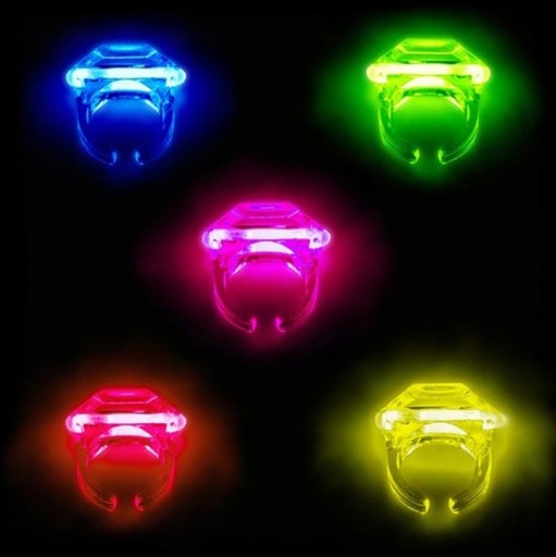 Žiariace v tme fluorescenčné prstene pre deti farebné 6 ks.
