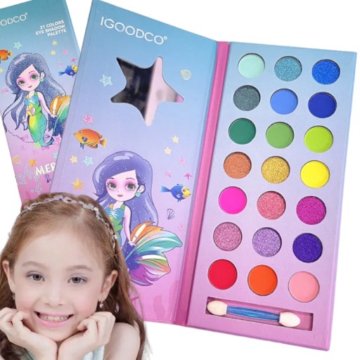 TIEŇOVÁ PALETA PRE DIEVČATÁ DETI EYESHADOWS 21 farieb Make Up
