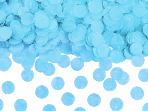 MODRÁ KONFETTIOVÁ STRÚĽKA PRE ROČNÉHO CHLAPCA GENDER REVEAL 60 CM