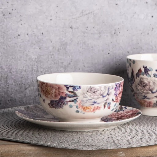 Miska na šalát, misa na polievku, porcelánová misa Altom Design, Lilac Bez, 600ml