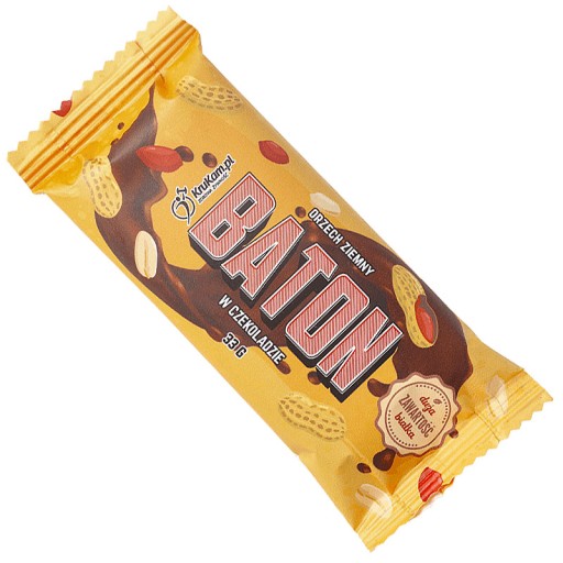 Proteínová tyčinka KruKam Date Bar s arašidmi v čokoláde