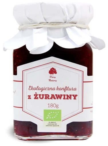 BIO BRUSNICOVÝ DŽEM 180g Dary Natury