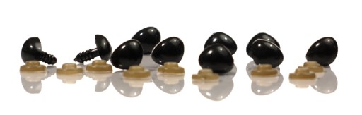 Bezpečné nosy pre maskotov (2 ks) - 17mm plast