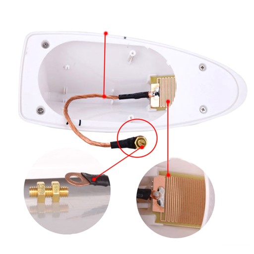 AUTO ANTENNA SHARK SHARK FIN RÁDIO FM AM OUTDOOR AK322B
