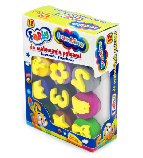 12x BAMBINO maľovanie prstami + šablóny