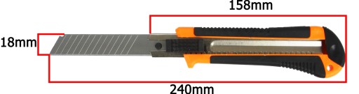 Čepeľ noža na tapety 18MM ABS Púzdro