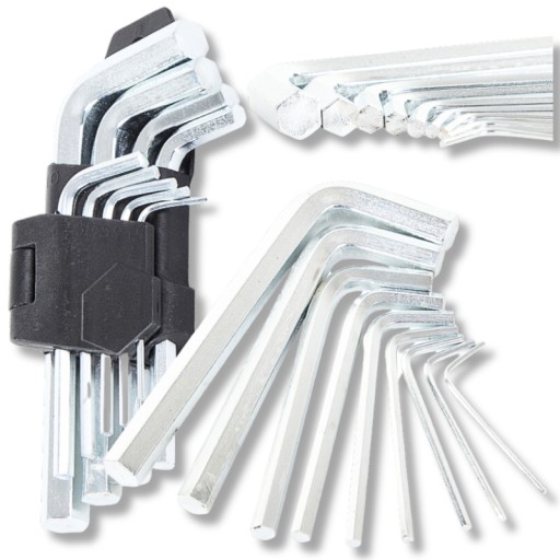 SÚPRAVA IMUMISTICKÝCH KĽÚČOV 9 PRVKOV, VEĽKOSTI KS 1,5 - 10 MM, UNIVERZÁLNE