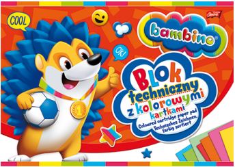 Farebný technický blok A4 10 listov Bambino