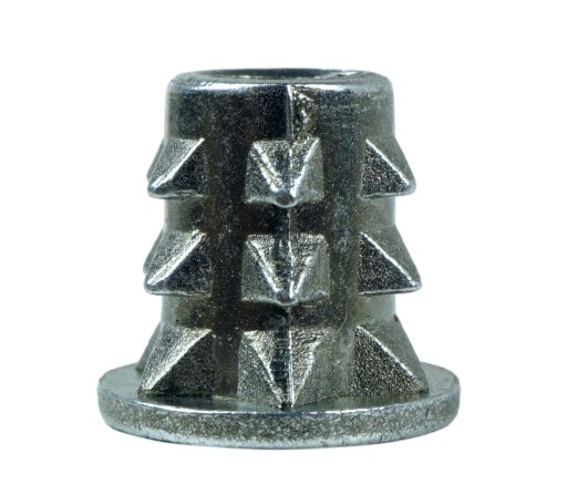 Nátrubok na nabíjanie M6 x 10 mm s nákružkom na drevo