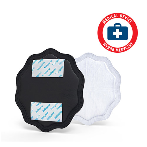 BABYONO Natural Nursing Slim podložky na dojčenie čierne 24 ks