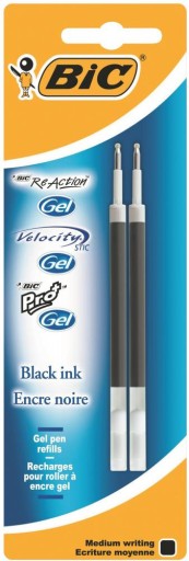 BIC Gel-ocity Original cartridge, čierny blister, 2 ks