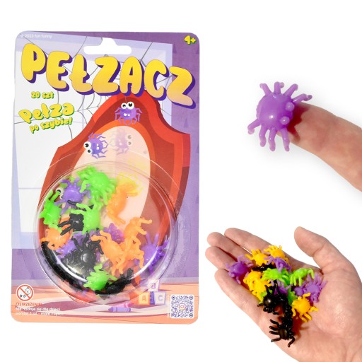 Hračka Sticky Spiders, ktorá sa plazí po povrchu, 20 ks