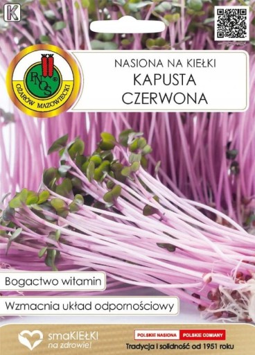 Semená klíčkov červenej kapusty 8g