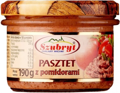 Lahodná paštéta s paradajkami v 200g dóze Szubryt