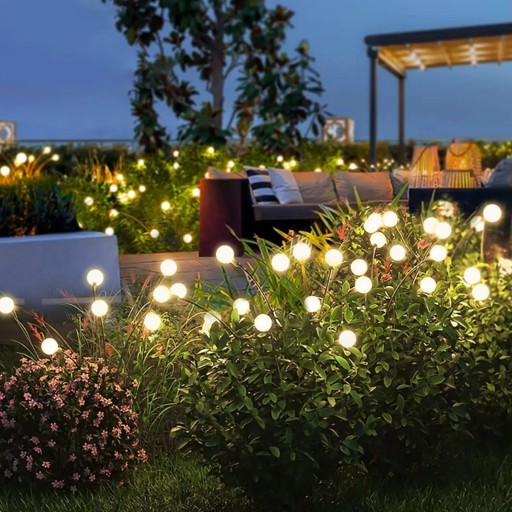 Solárna lampa Púpavové gule Záhradné gule 70cm + Twilight Senzor