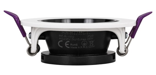 Halogénové LED stropné svietidlo ROUND GU10 White Black MOVABLE Eyelet x 4