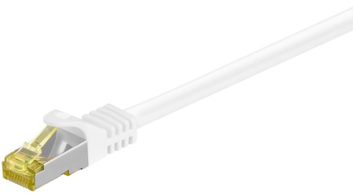 CAT6A S/FTP (PiMF) sieťový kábel s CAT7 biely 2 m