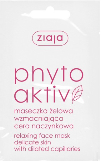 ZIAJA PHYTOAKTIV Gélová maska na cievnu pokožku